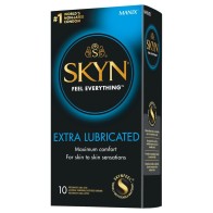 Condones SKYN Sin Látex Extra Lubricados 10 Unidades