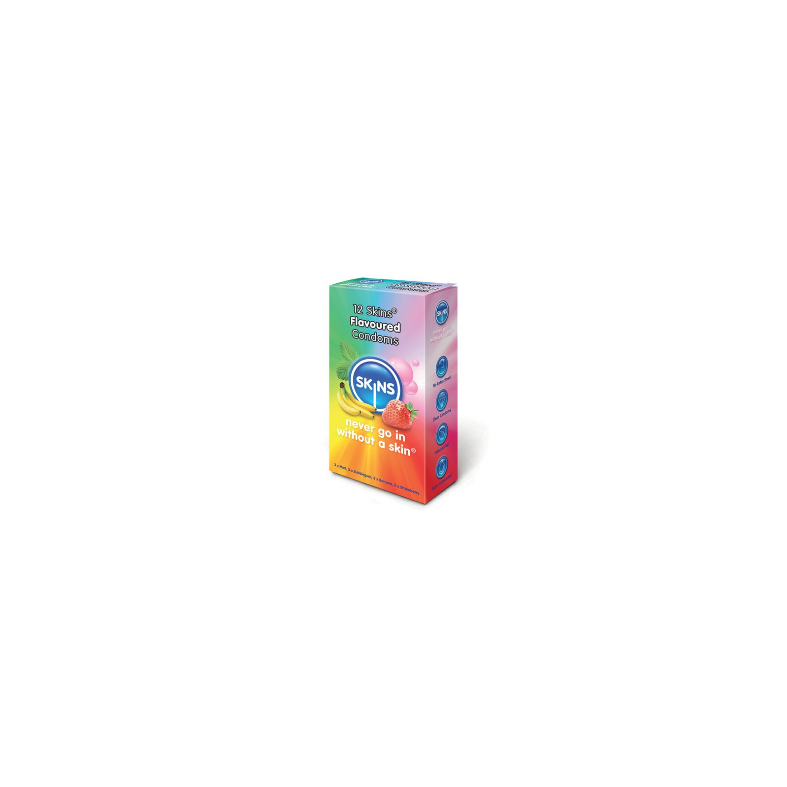 Skins Flavoured Condoms 12 Pack for Enhanced Pleasure