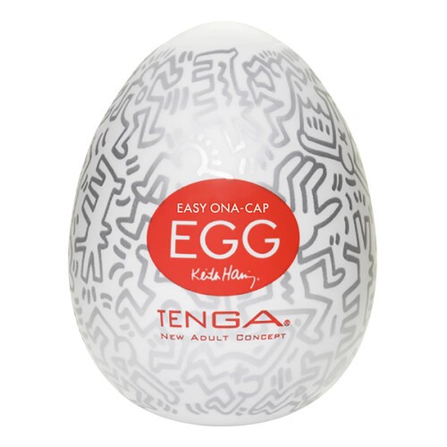 Masturbador Tenga Keith Haring Party Egg para Arte y Placer