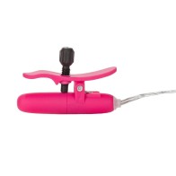 Heated Vibrating Nipple Teasers in Pink