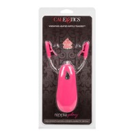 Heated Vibrating Nipple Teasers in Pink