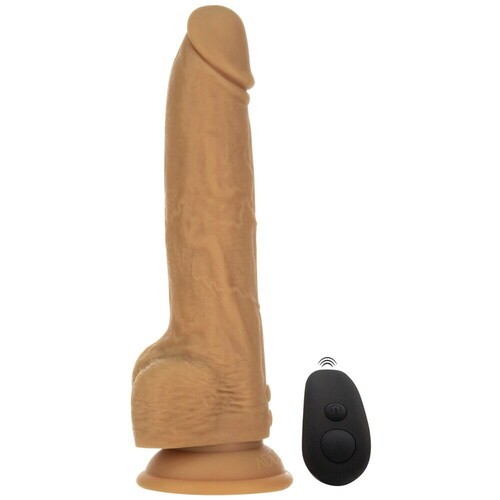 Dildo Thrusting de 9 Pulgadas Caramelo Naked Attraction