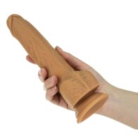 Naked Attraction Thrusting Dildo 9 Inch Caramel