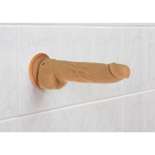 Naked Attraction Thrusting Dildo 9 Inch Caramel