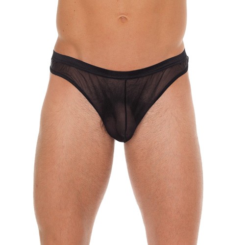 Tanga Negro de Malla para Hombre - Comodidad y Estilo