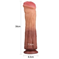 Dildo Lovetoy de Silicona de Doble Capa de 12 Pulgadas