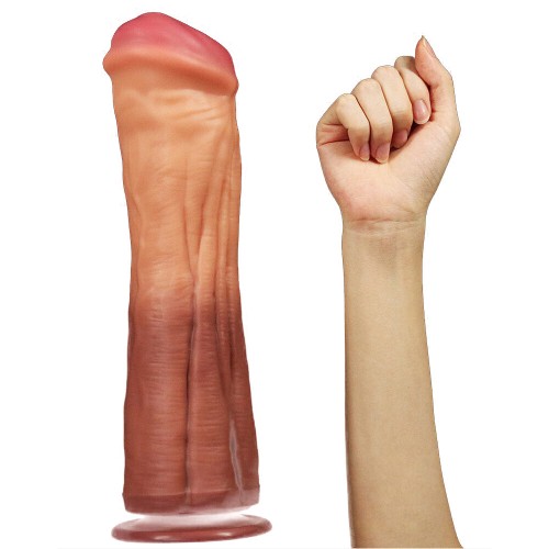 Dildo Lovetoy de Silicona de Doble Capa de 12 Pulgadas