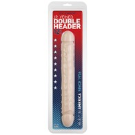 Jr Veined Double Header Dong 12 Inch Flesh Pink