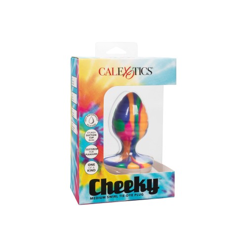 Plug Anal Cheeky Swirl Medium Tie Dye - Diversión en el Juego