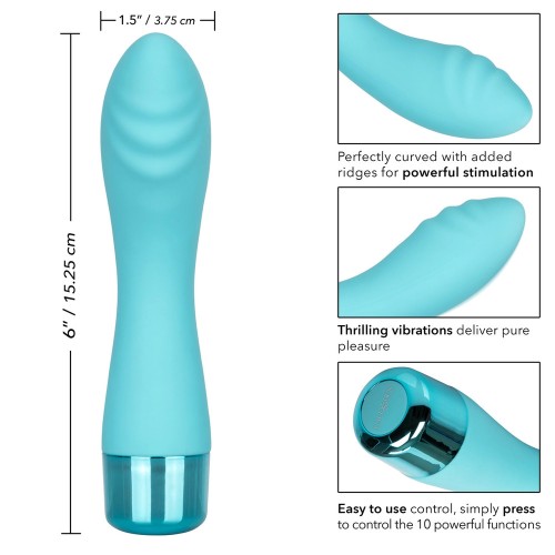 Eden Ripple Silicone G-Spot Vibrator Waterproof 6 Inch