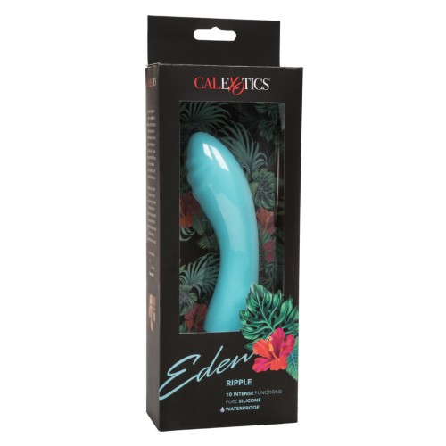 Eden Ripple Silicone G-Spot Vibrator Waterproof 6 Inch