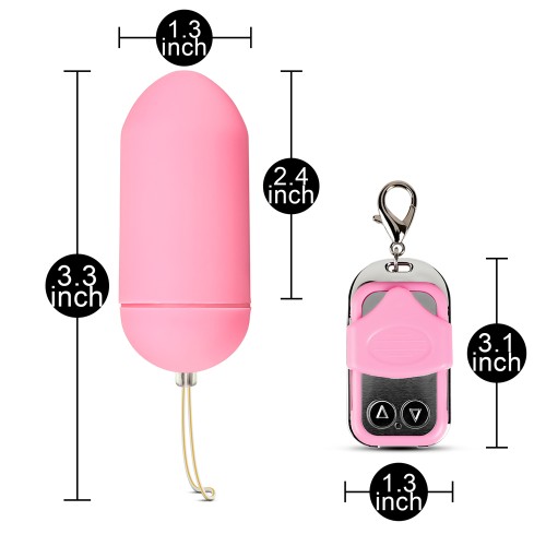 Huevo Vibrador Rosa de Control Remoto con 10 Funciones