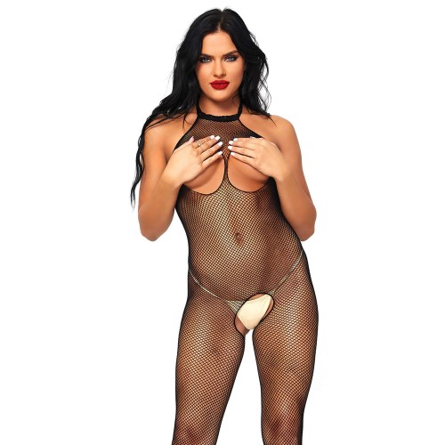 Leg Avenue Open Crotch And Bust Fishnet Bodystocking Seductive Apparel