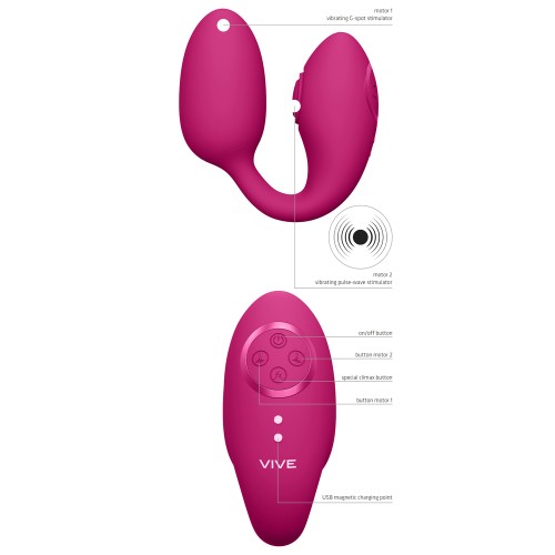 Vive Aika Huevo de Amor Vibrante Pulse Wave Rosa