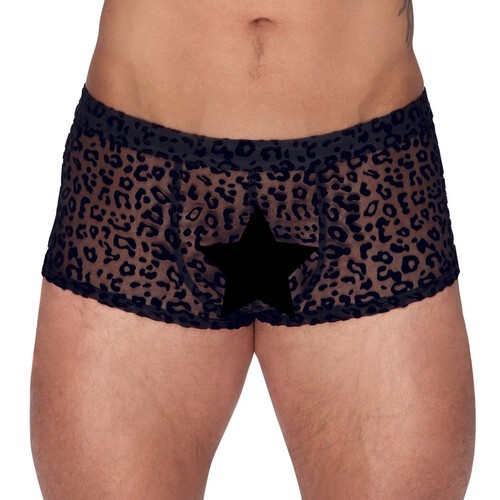 Pantalones Transparentes de Animal Print Noir Grandes