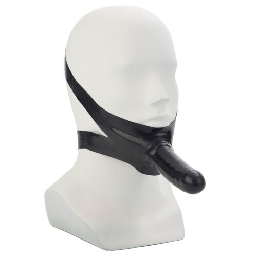 Dildo Strap-On Facial Accommodator Negro