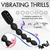 Play Hard Digital Silicone Anal Beads for Enhanced Pleasure