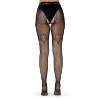 Leg Avenue Suspender Tight in Duchess Lace for Elegant Style