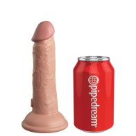 Dildo King Cock Elite 6 Inch Densidad Dual Caramelo