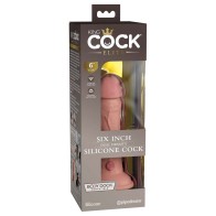 King Cock Elite 6 Inch Dual Density Dildo Caramel