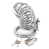 Chrome Cock Cage for Chastity Play