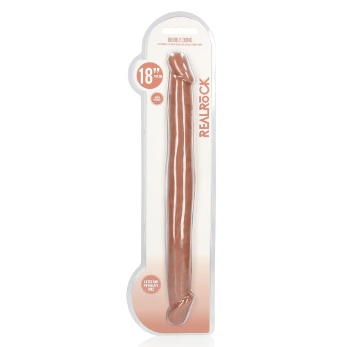 RealRock Doble Dildo de 18 Pulgadas Color Piel