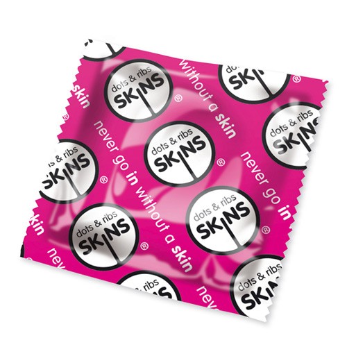 Condones Skins Dots Y Ribs x50 para Placer Supremo