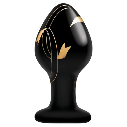 Plug Anal de Cristal Secret Kisses 3.5 Pulgadas Para Exploración Anal