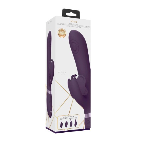 Vive Etsu Interchangeable Rabbit Vibrator - Powerful and Versatile