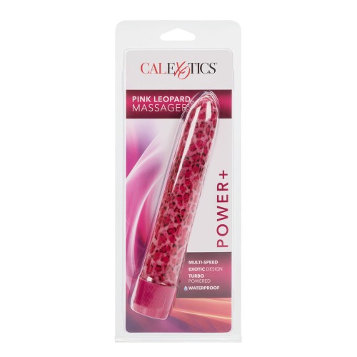 Vibrador Masajeador Leopardo Rosa para Orgasmos Poderosos