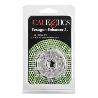 Sexagon Enhancer 2 Clear Cock Ring for Ultimate Support