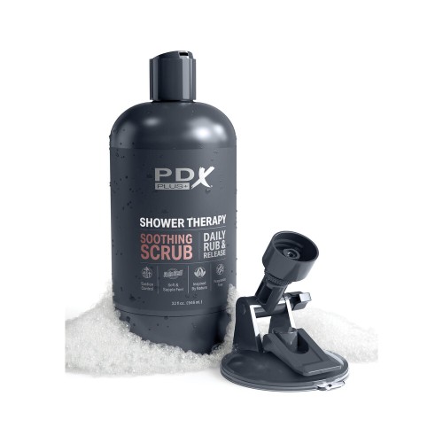 Masturbador Exfoliante Suave de Ducha PDX Discreto para Privacidad