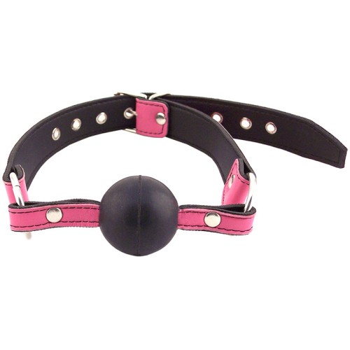 Rouge Garments Pink Ball Gag for BDSM Play