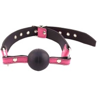 Rouge Garments Pink Ball Gag for BDSM Play