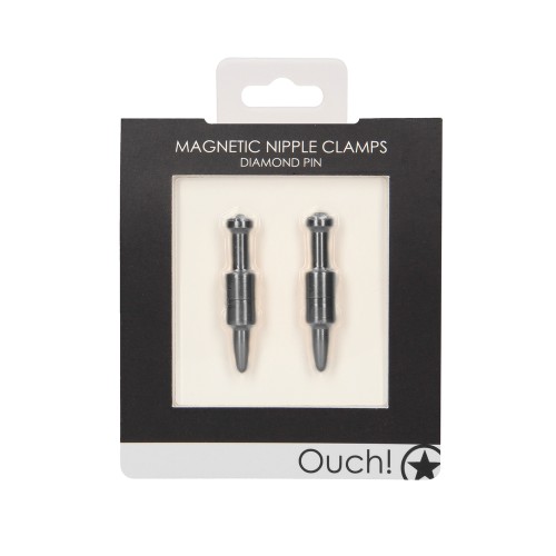 Ouch Magnetic Nipple Clamps with Diamond Pin