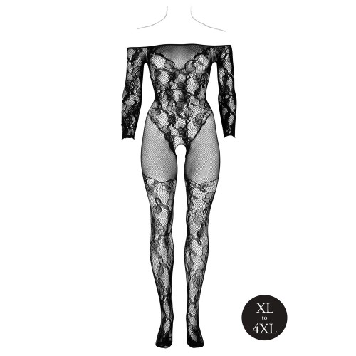 Le Desir Off Shoulder Long Sleeved Bodystocking for Sensual Night