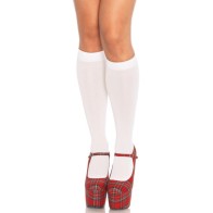 Medias Nylon Hasta la Rodilla Leg Avenue Blancas UK 6 a 12