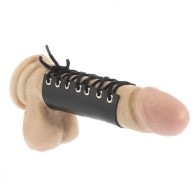 Leather Cock Ring With Ring Ties