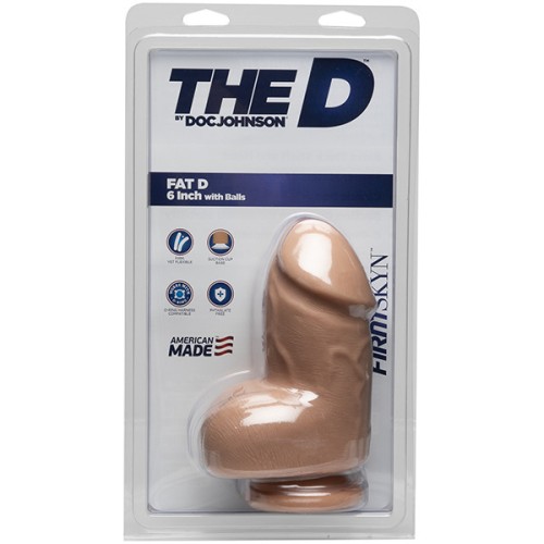 The D Fat D 6 Pulgadas Dildo de Vainilla Placer Realista