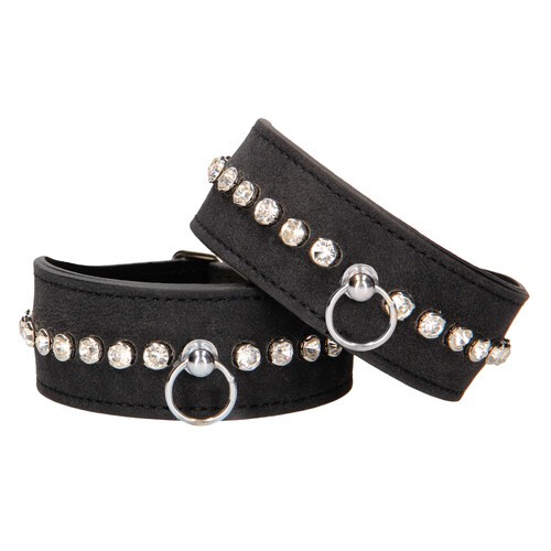 Ouch Diamond Studded Wrist Cuffs for Glamorous Bondage