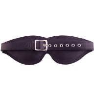 Large Padded Leather Blindfold for Sensory Deprivation