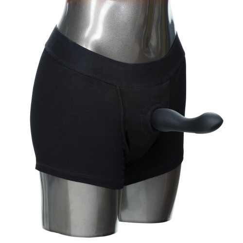 Packer Gear Boxer Harness Black for Dual Penetration