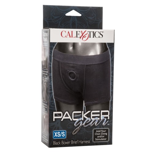 Packer Gear Boxer Harness Black for Dual Penetration