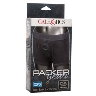 Arnés de Boxer Packer Gear Negro para Doble Penetración