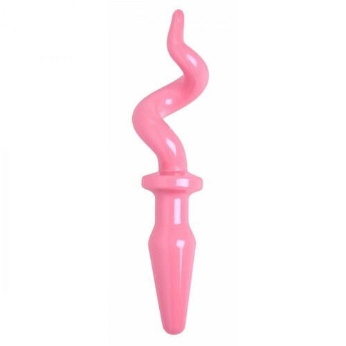 XR Pig Tail Pink Butt Plug for Playful Pleasure