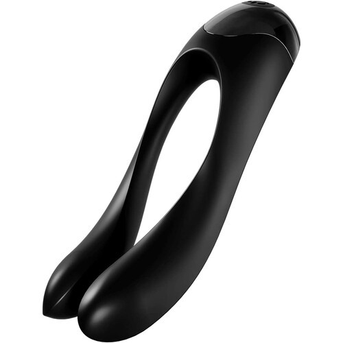 Satisfyer Candy Cane Finger Vibrator in Black