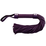 Flogger de Cuero Púrpura de Rouge Garments para Juegos BDSM