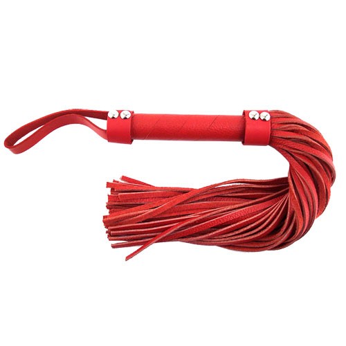 Flogger de Cuero Rojo Rouge Garments