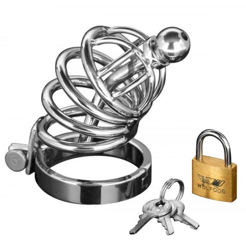 Master Series 4 Ring Locking Chastity Cage