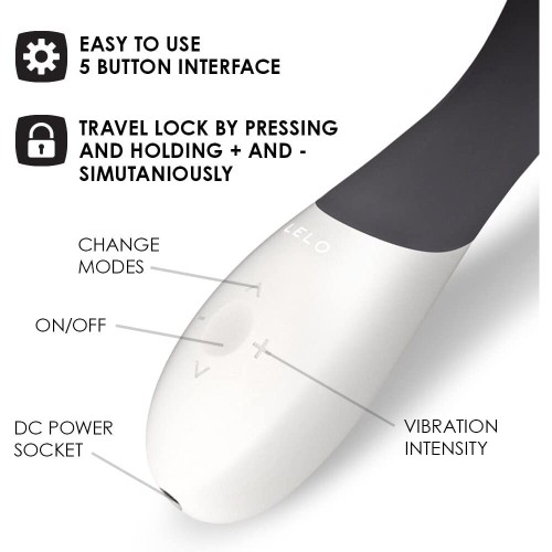 Lelo Mona Wave Black Vibrator for G-Spot Stimulation